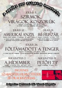 Petőfi 200 Filmklub plakát